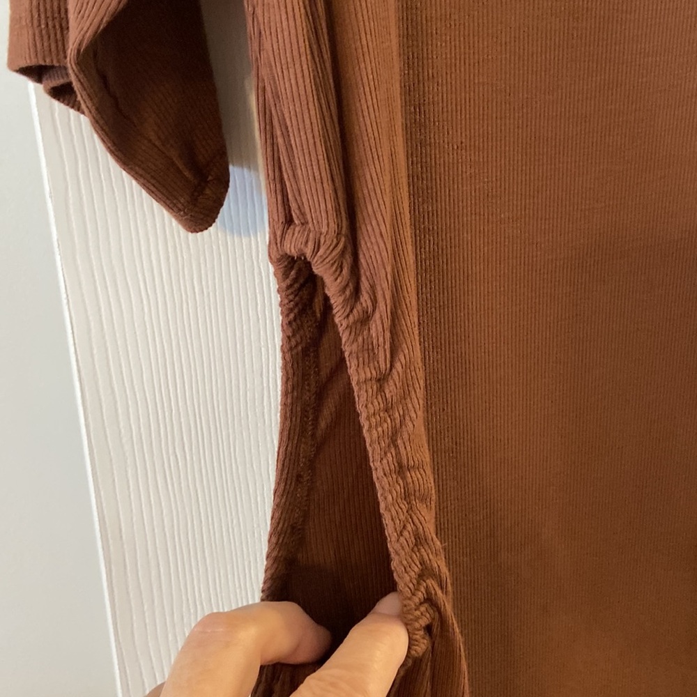 DAILY RITUAL BODY SHAPE DRESS SIZE XL BRAND NEW COLOR BROWN VERY SOFT - Picture 3 of 16